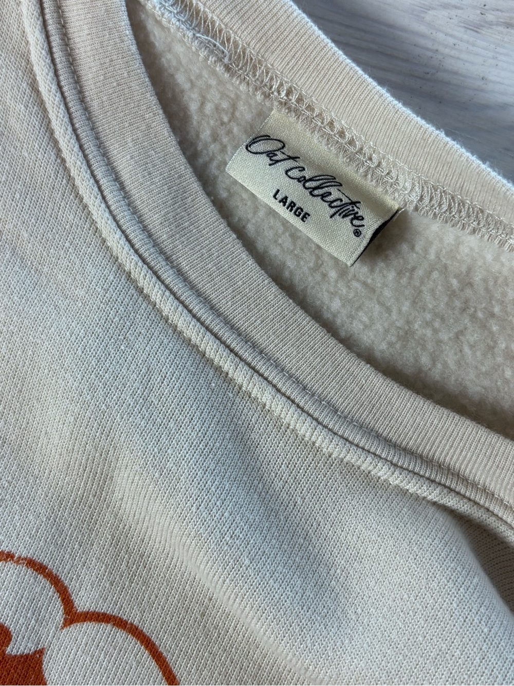 Oat Collective Weekend Vibes Cream Graphic Crewneck Sweatshirt - Picture 4 of 4